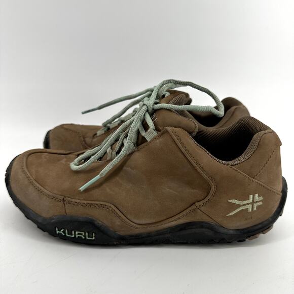 Kuru Chicane Wide Hiking Shoes Suede Leather Lace Up Trail Walking Brown 7.5 - Picture 4 of 8